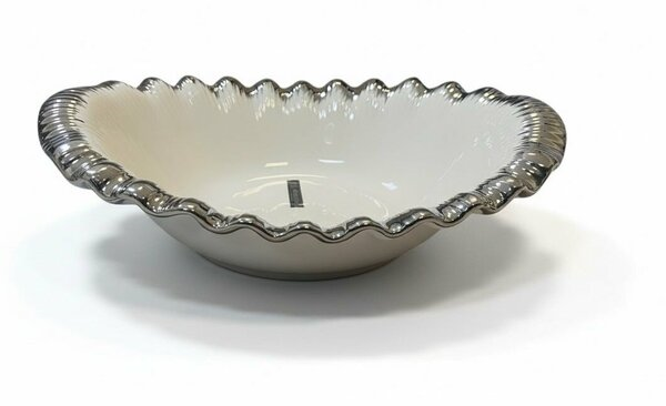 Roy King Sofia Silver Oval Salata Kase 33cmx21cmx7cm