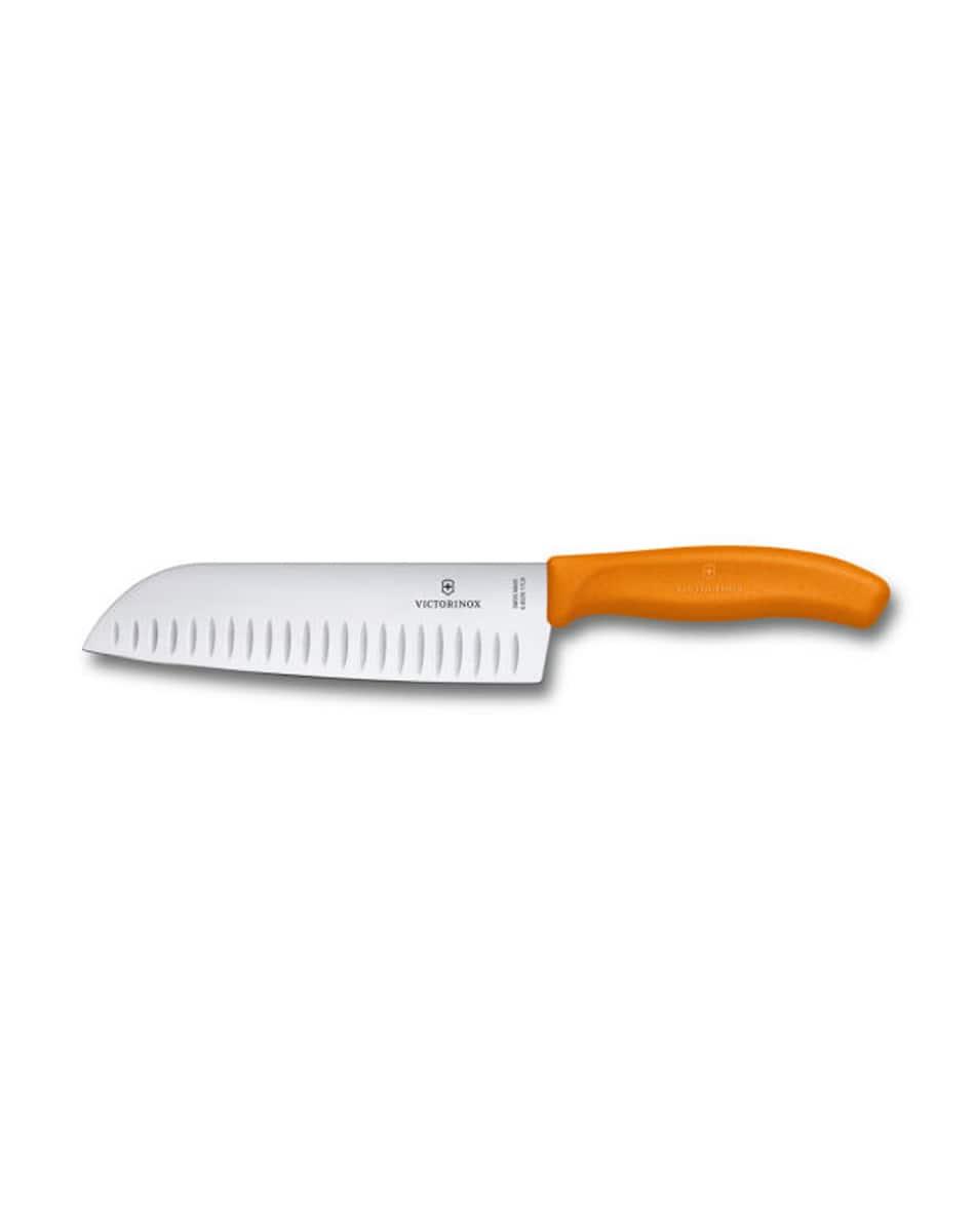 Victorinox VT 6.8526.17L9B Santoku Bıçağı 17 cm Fibrox Turuncu Blister