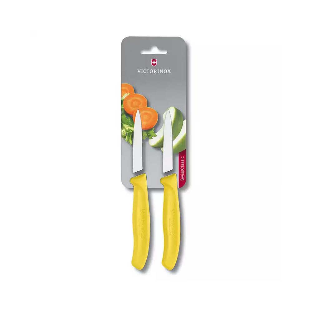 Victorinox Soyma Bıçağıağı 8 Cm Düz Sc Sarı 2 Li Blister