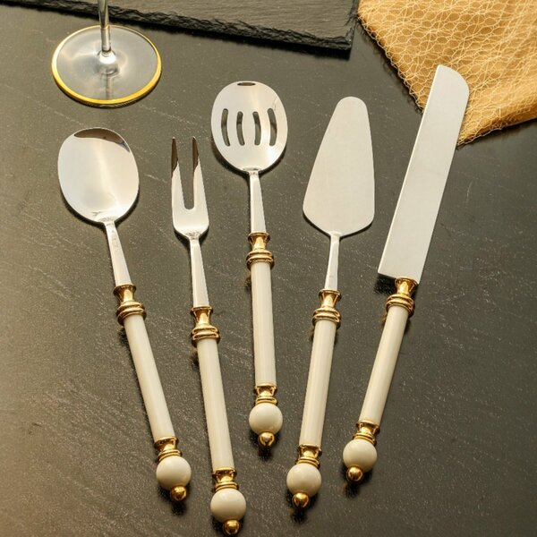 Roy King Knob 5 Parça Gold Servis Seti  