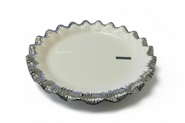 Roy King Sofia Silver Yuvarlak Sunum Tabak 31 cm