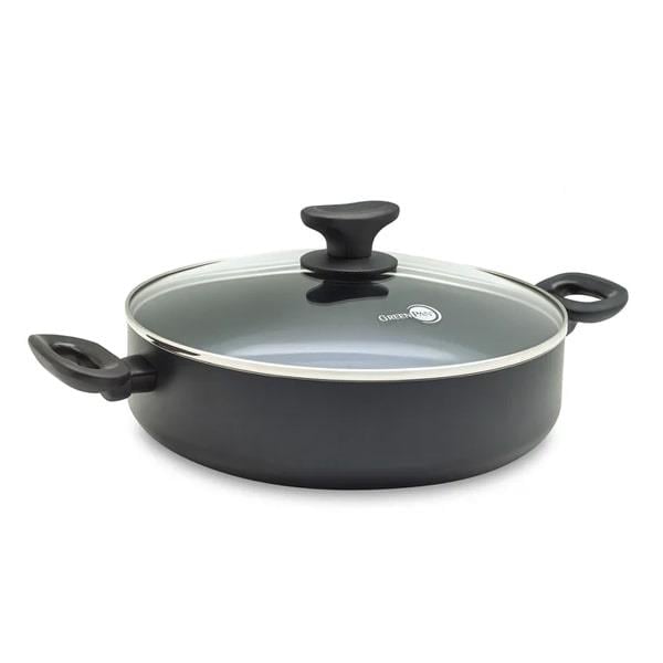 Greenpan Torino Seramik Yüzeyli 24 cm Basık Tencere