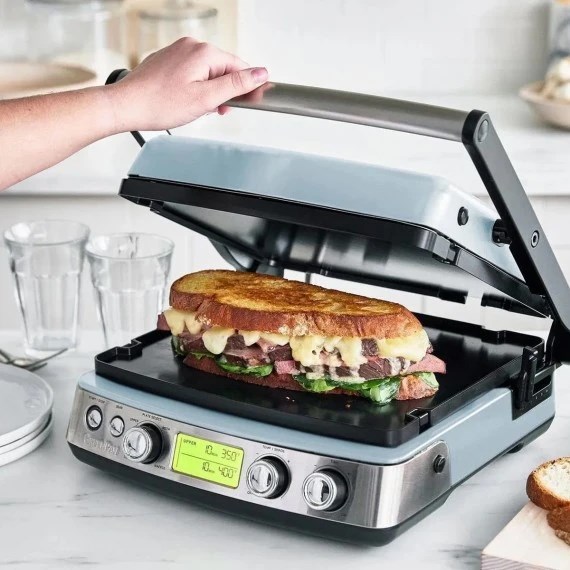 Greenpan Elite Çelik Mavi Grill Tost Makinesi