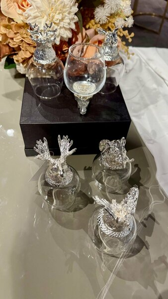 Royal King Dekoratif 6'lı Kahve Yanı Bardak 150 ml