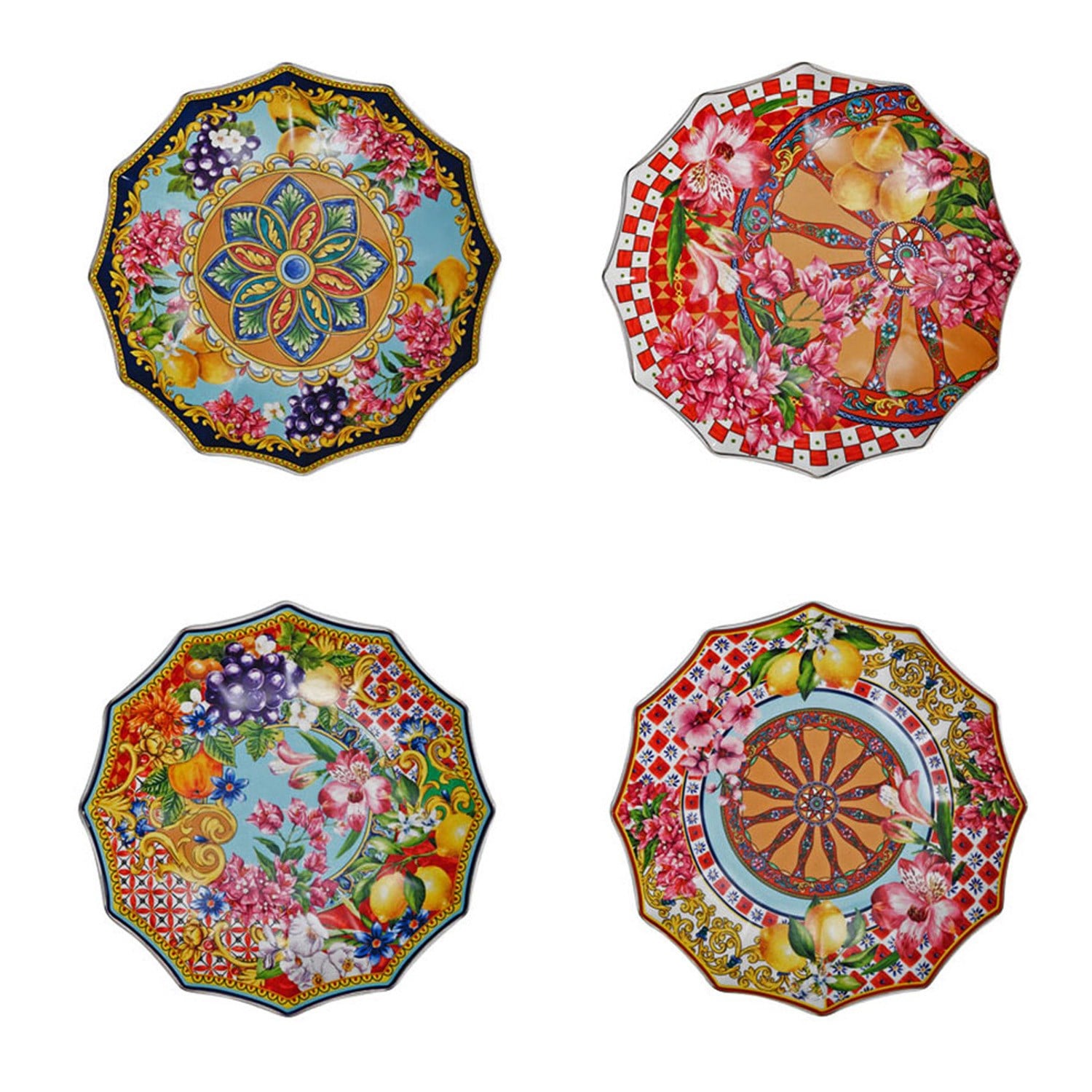 Luckyart Solaire Bone 22 cm 4'lü Tabak Seti