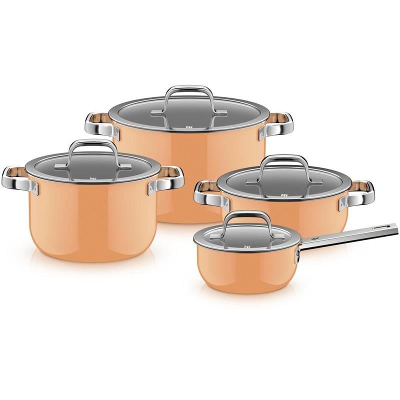 WMF Fusiontec Tencere Seti Papaya Turuncu 4 Parça 