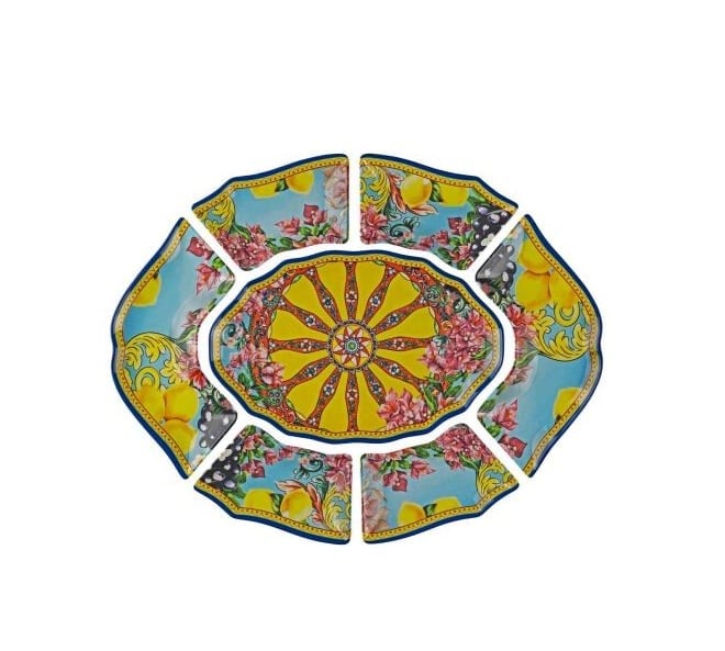 Lucky Art Solaire Melamin 7 Parça Meze Seti