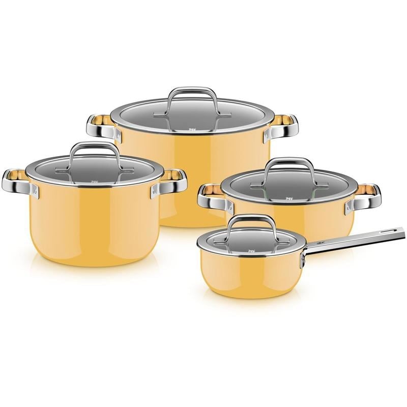 WMF Fusiontec Mango Sarı Tencere Seti 4 Parça 