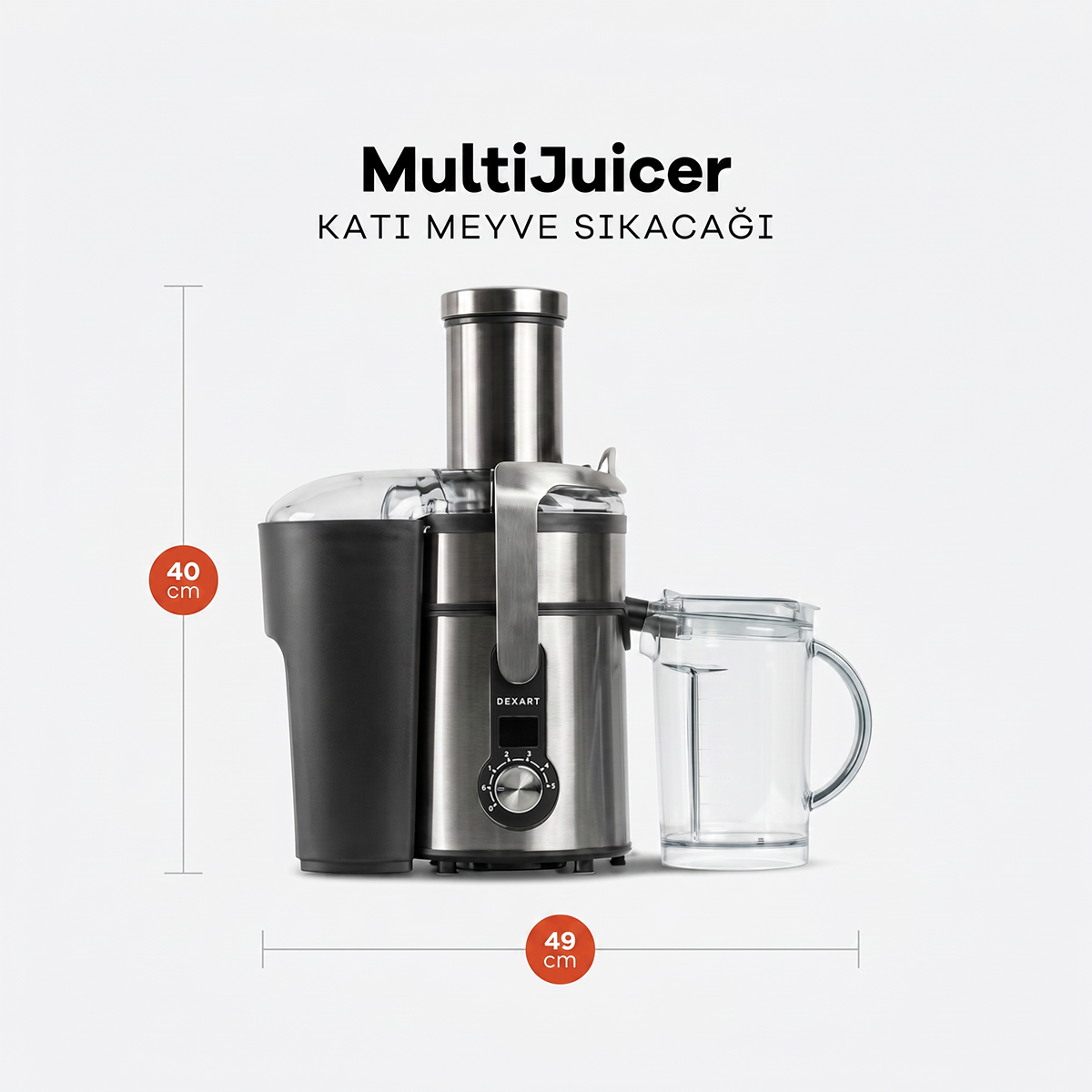 Multijuicer  Whole Fruit&Vegetable Katı Meyve - Sebze Sıkacağı