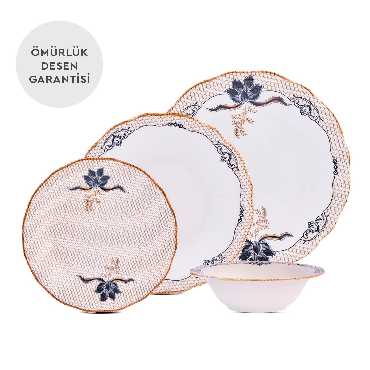 Aryıldız Parisa Yemek Takımı 24 Parça 6 Kişilik