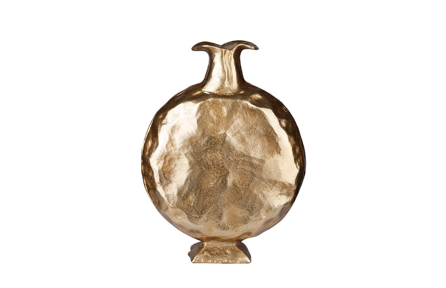 Gold Modern Vazo 35.5 X 9.5 X 46 Cm