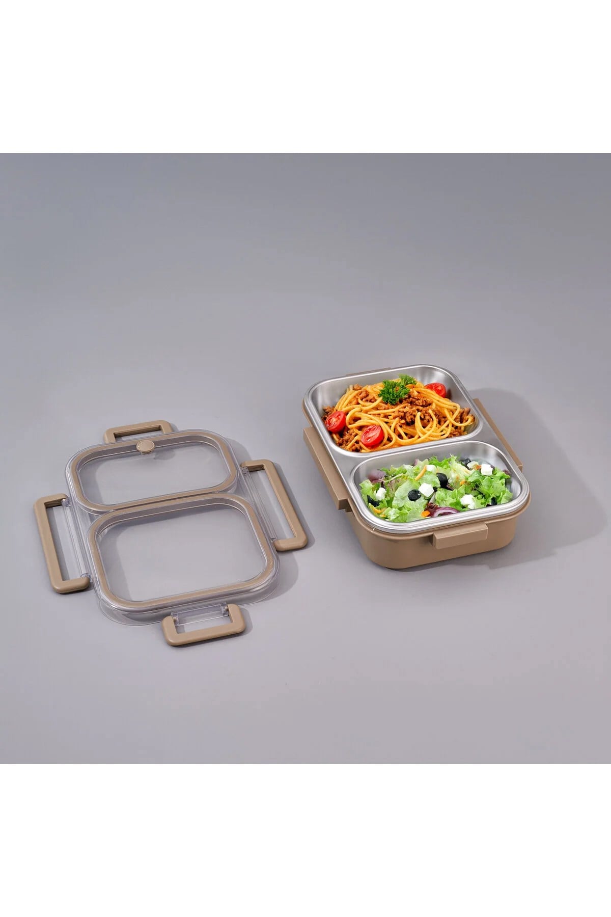 Aryıldız Bento Lunch Box Haki 2 Bölmeli