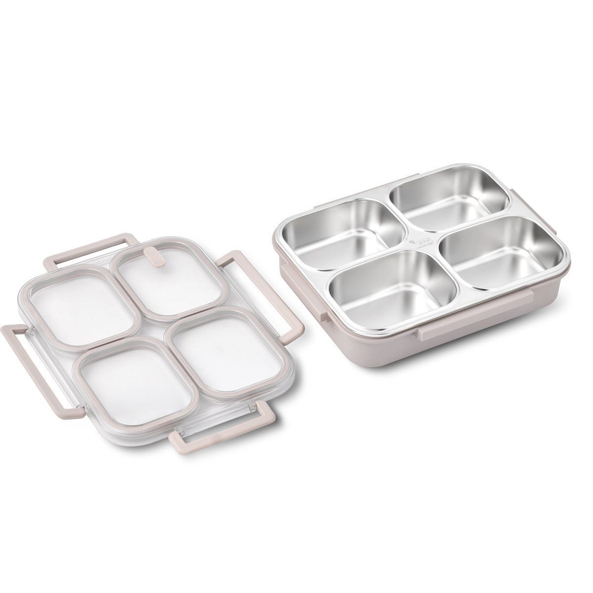 Aryıldız Bento Lunch Box Beige 4 Bölmeli