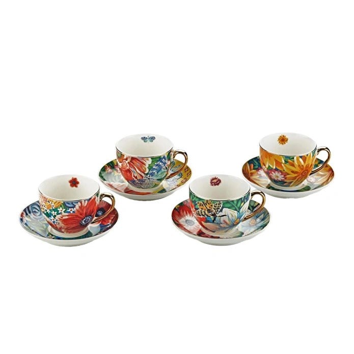 Lucky Art Vivelle Bone 4'lü Çay Fincanı Seti 250 CC