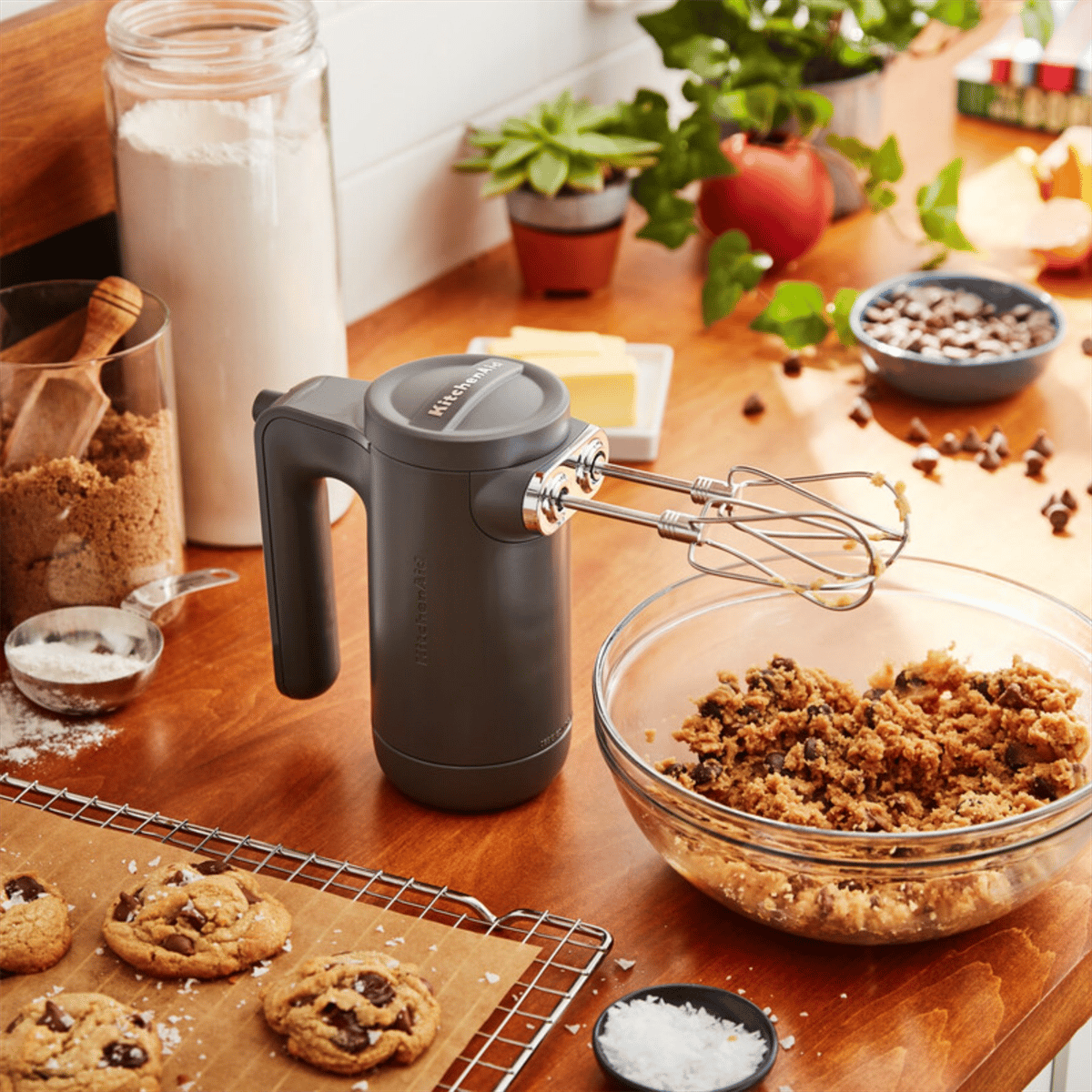 KitchenAid Cordless El Mikseri 7 Hız 5KHMB732 EDG - Charcoal Grey