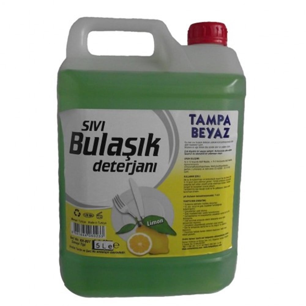 TAMPA BEYAZ BULAŞIK DETERJANI 5 LİTRE (ELDE)