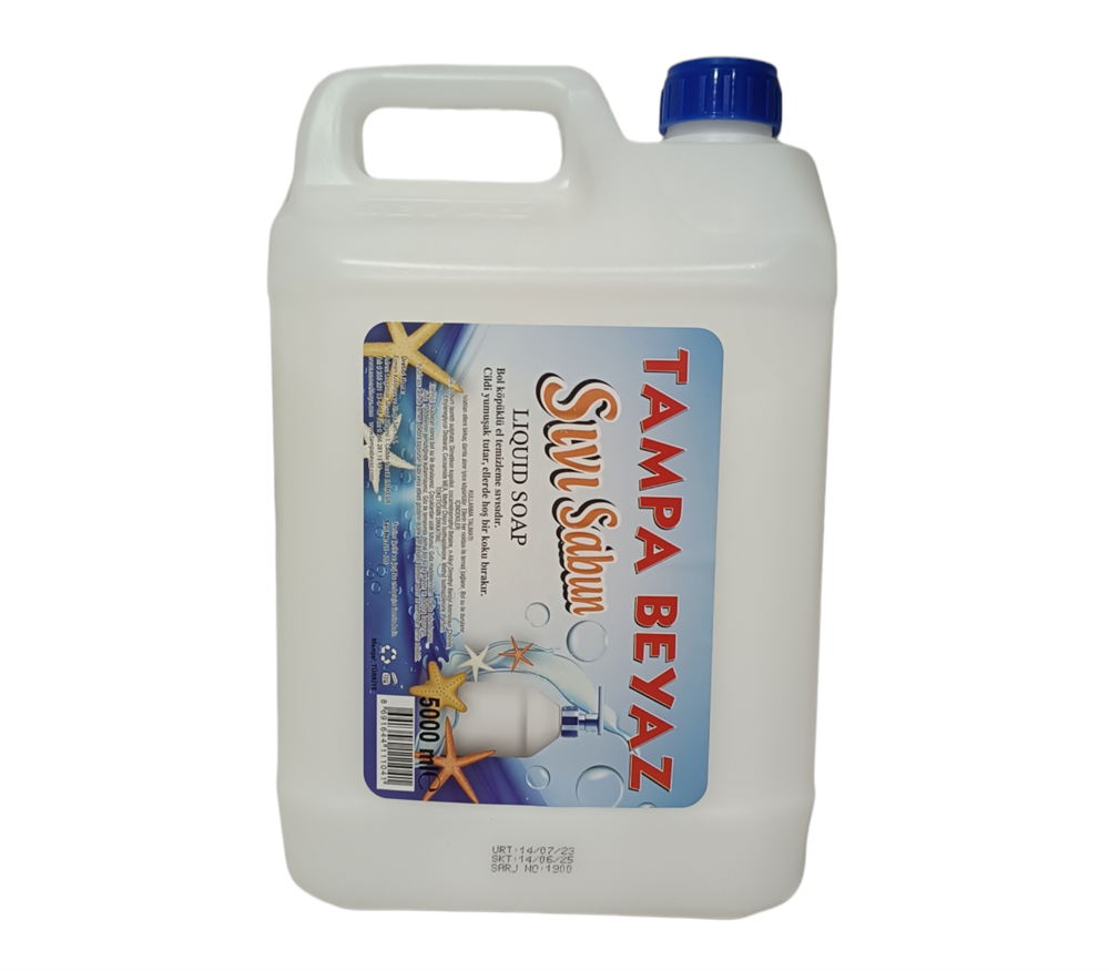 TAMPA BEYAZ SIVI EL SABUNU 5 litre BEYAZ SABUN PARFÜMLÜ
