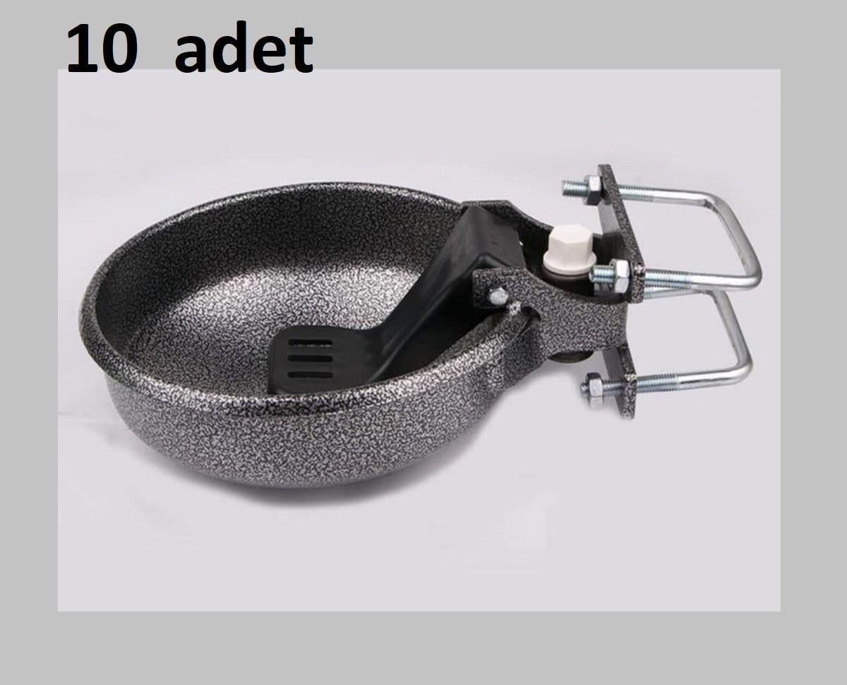 10 adet ÇELİK METAL HAYVAN SULUĞU 3 Litre