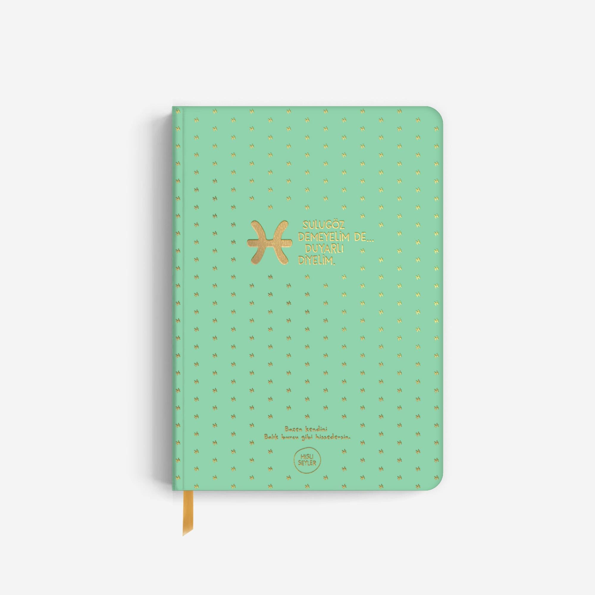 Hisli Şeyler Balık Burcu Sert Kapaklı Defter