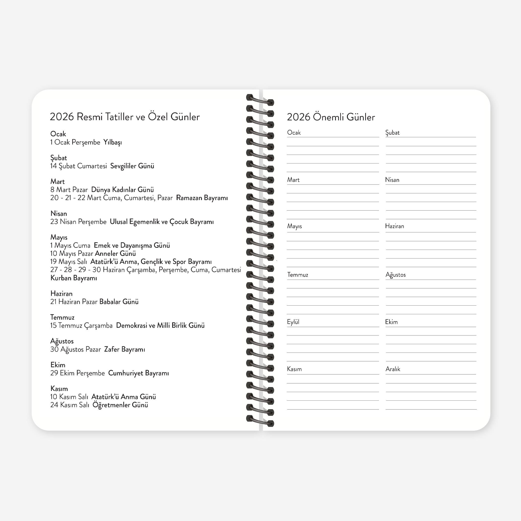 Bana Hava Hoş 2026 Haftalık Ajanda