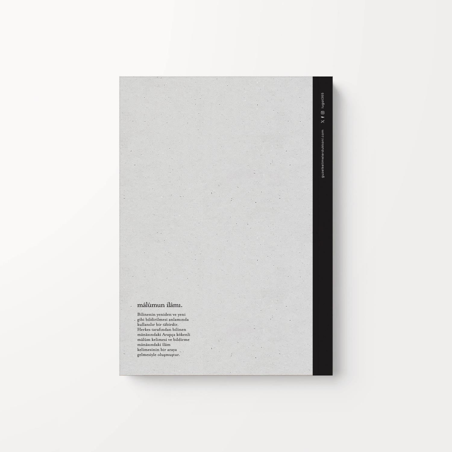 Mâlûmun Îlâmı Defter