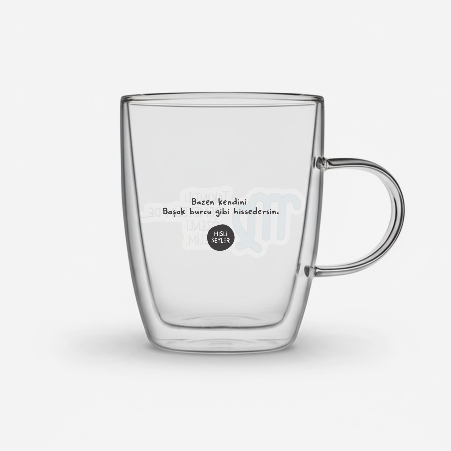Hisli Şeyler Başak Burcu Cam Kupa