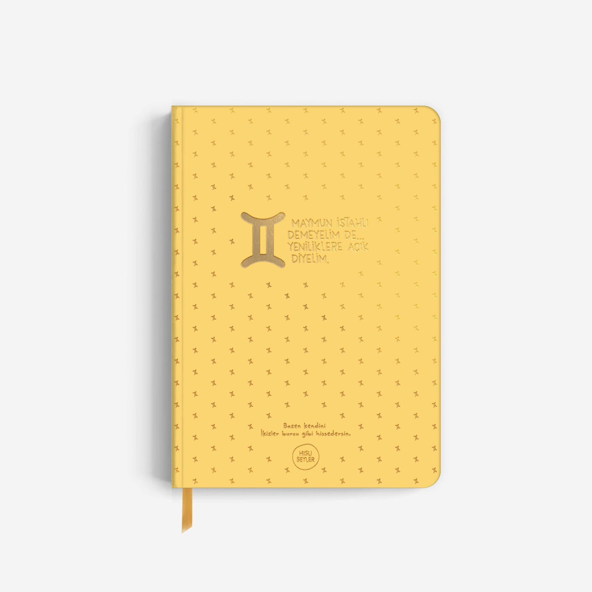 Hisli Şeyler İkizler Burcu Sert Kapaklı Defter
