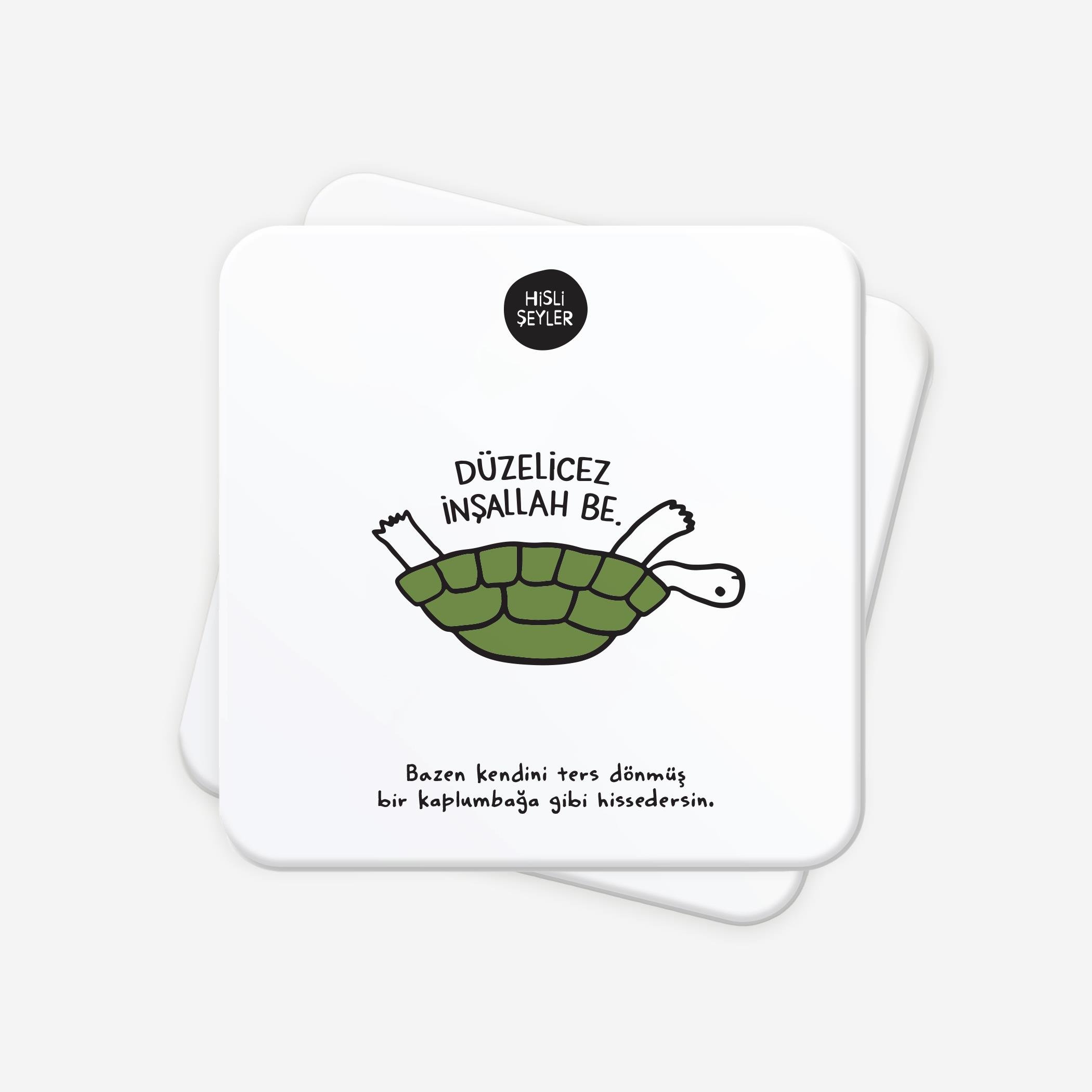 Düzelicez İnşallah 2li Bardak Altlığı Seti