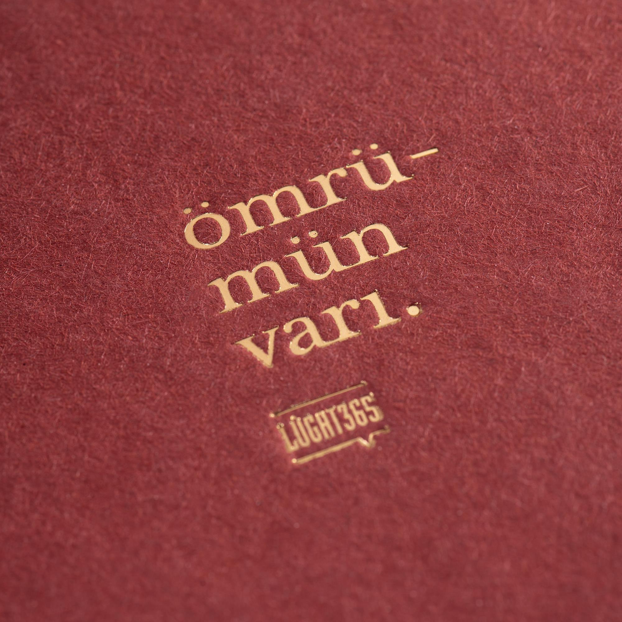 Ömrümün Varı Sert Kapaklı Defter | Lûgat365 x Karatis