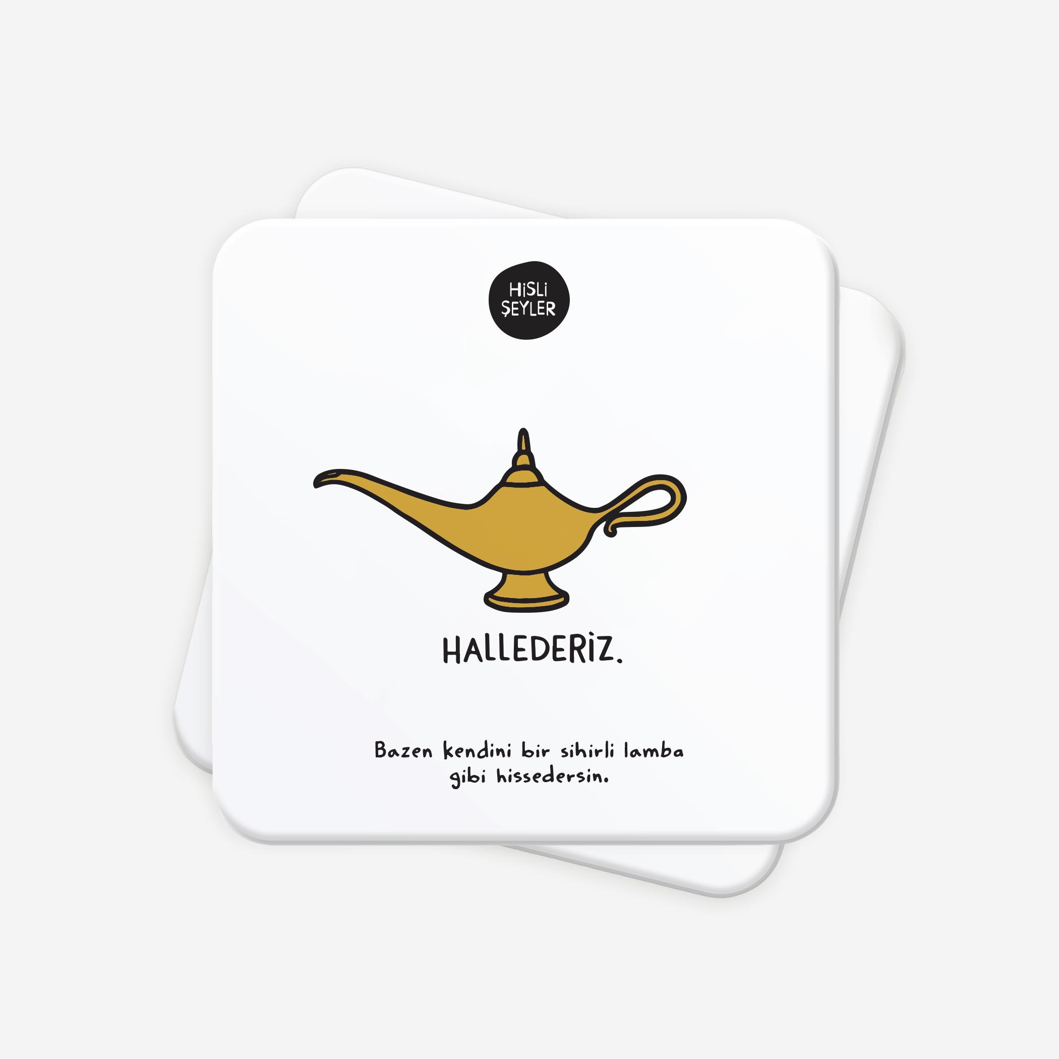 Hallederiz 2li Bardak Altlığı Seti