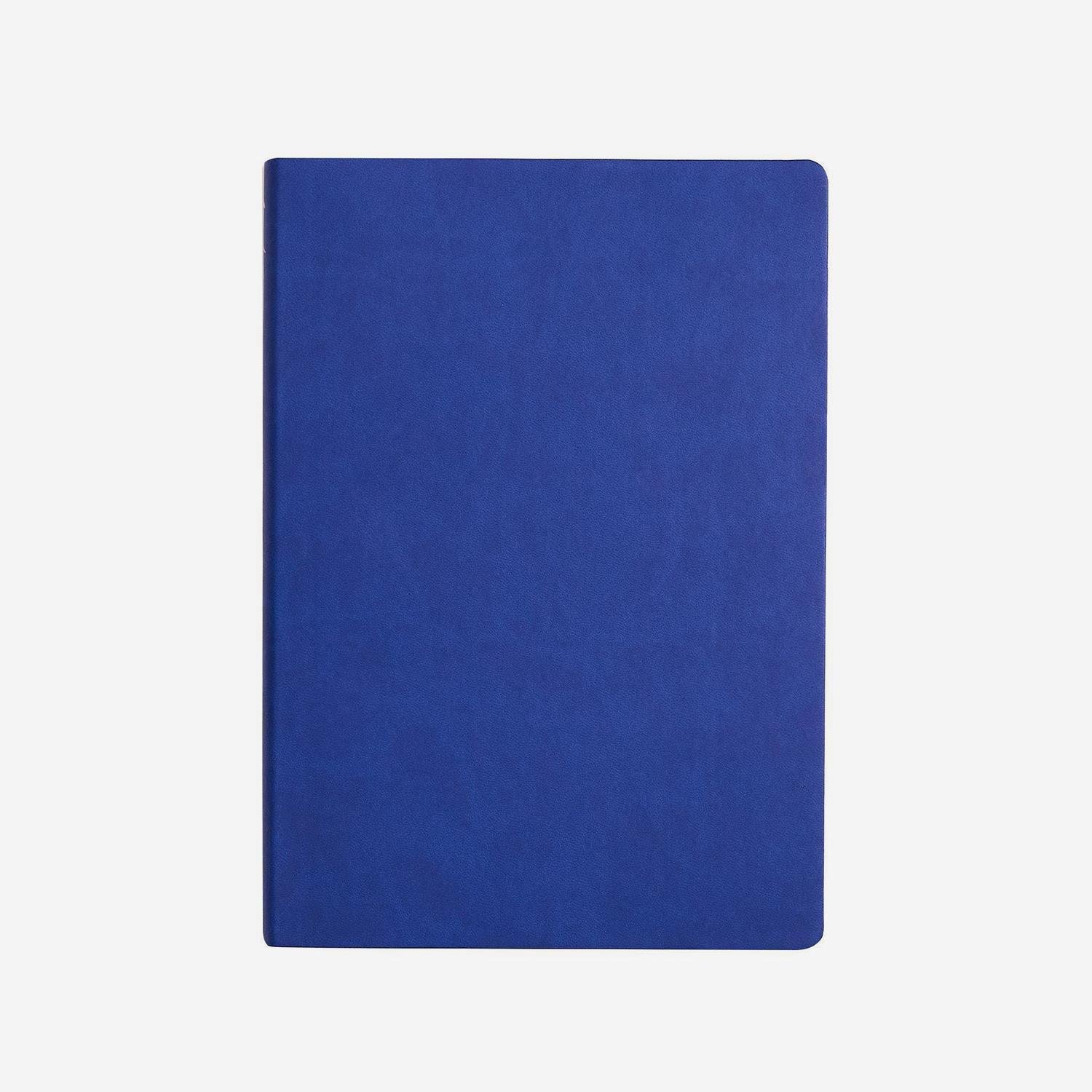 Karatis | Büyük Boy Dolmakalem Defteri – Mavi Vegan Deri 