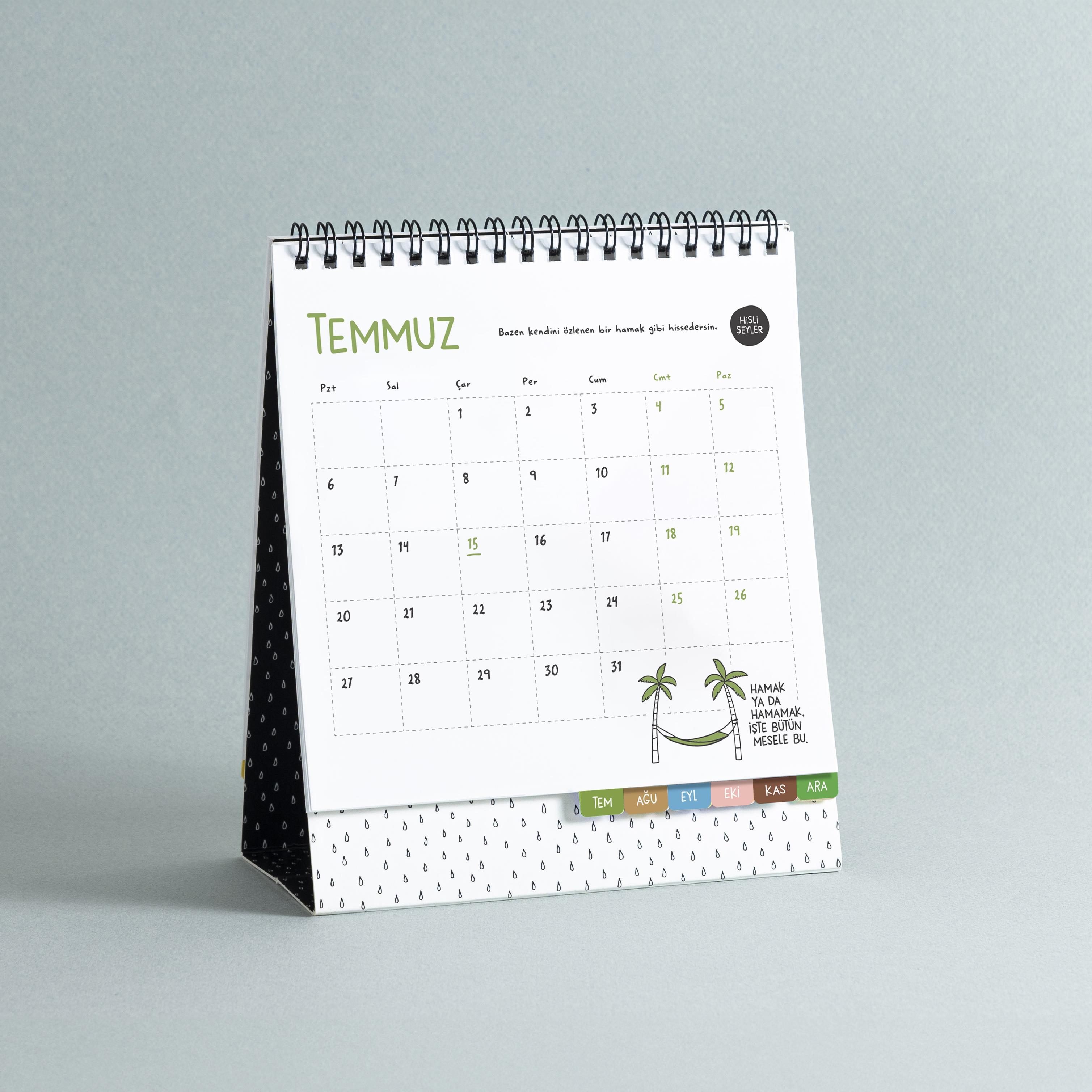 2026 Hisli Şeyler Takvimi