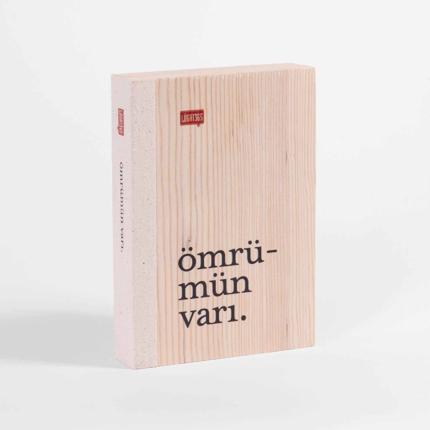 Ömrümün Varı Ahşap Kitap