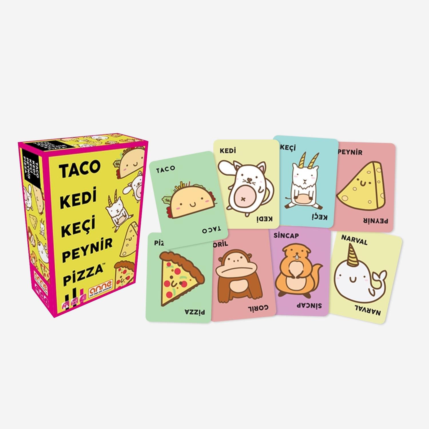 Taco Kedi Keçi Peynir Pizza Kutu Oyunu
