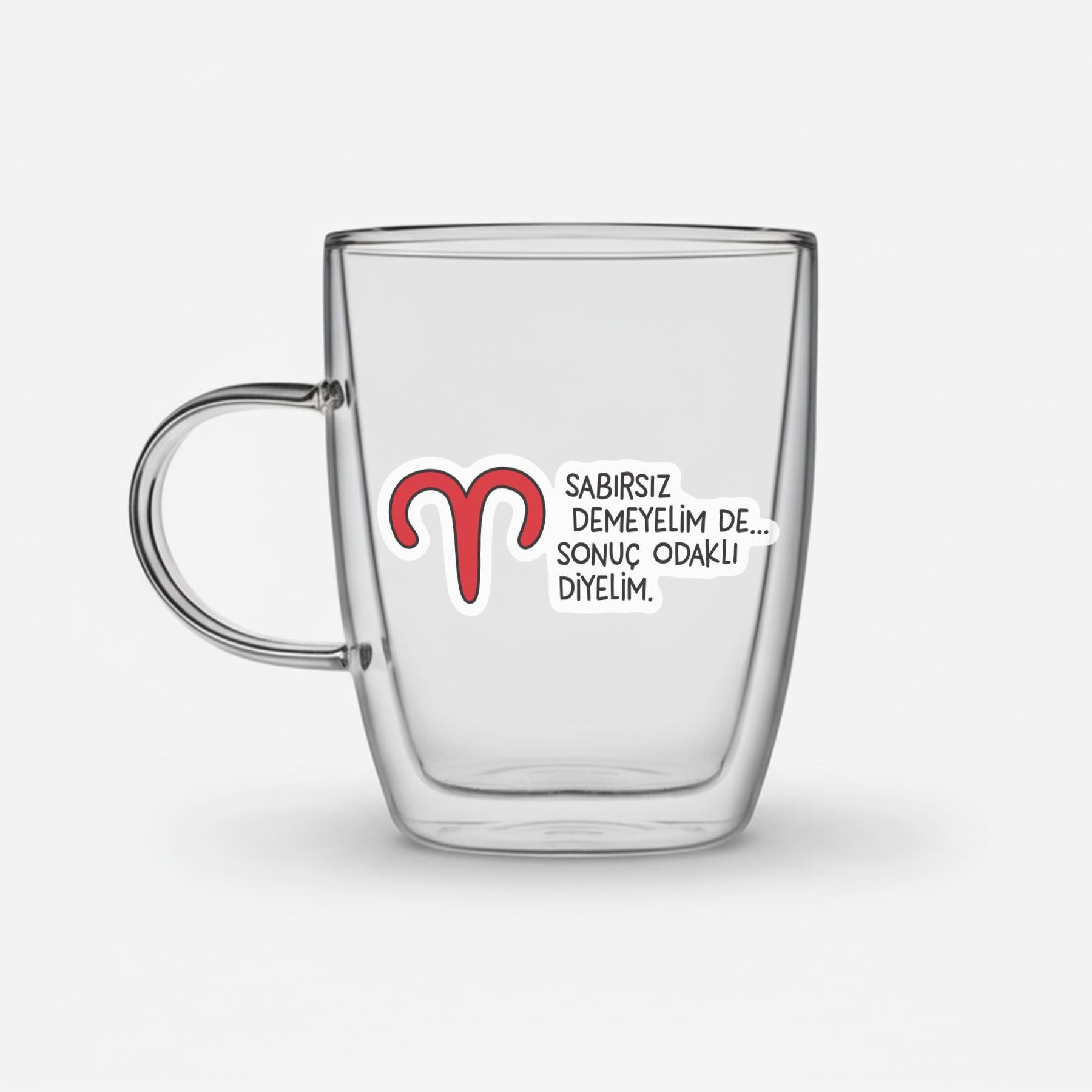 Hisli Şeyler Koç Burcu Cam Kupa