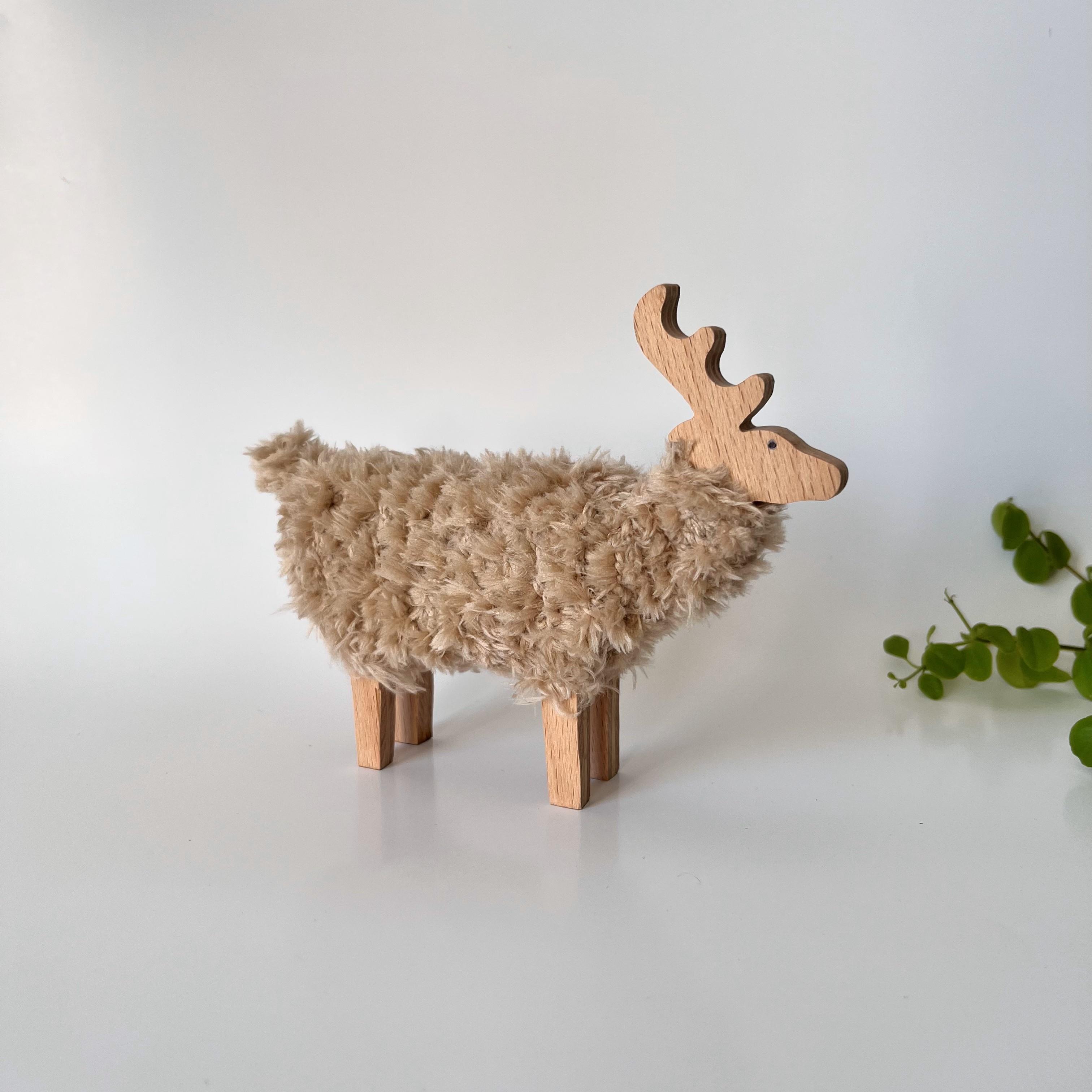 Yabu Toys | Ahşap & Yün Karışımı Oyuncak Geyik