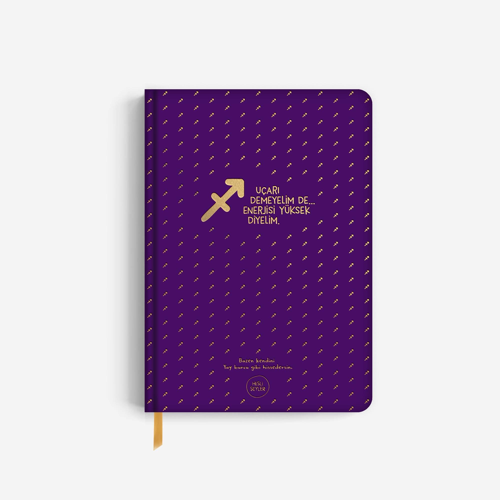 Hisli Şeyler Yay Burcu Sert Kapaklı Defter