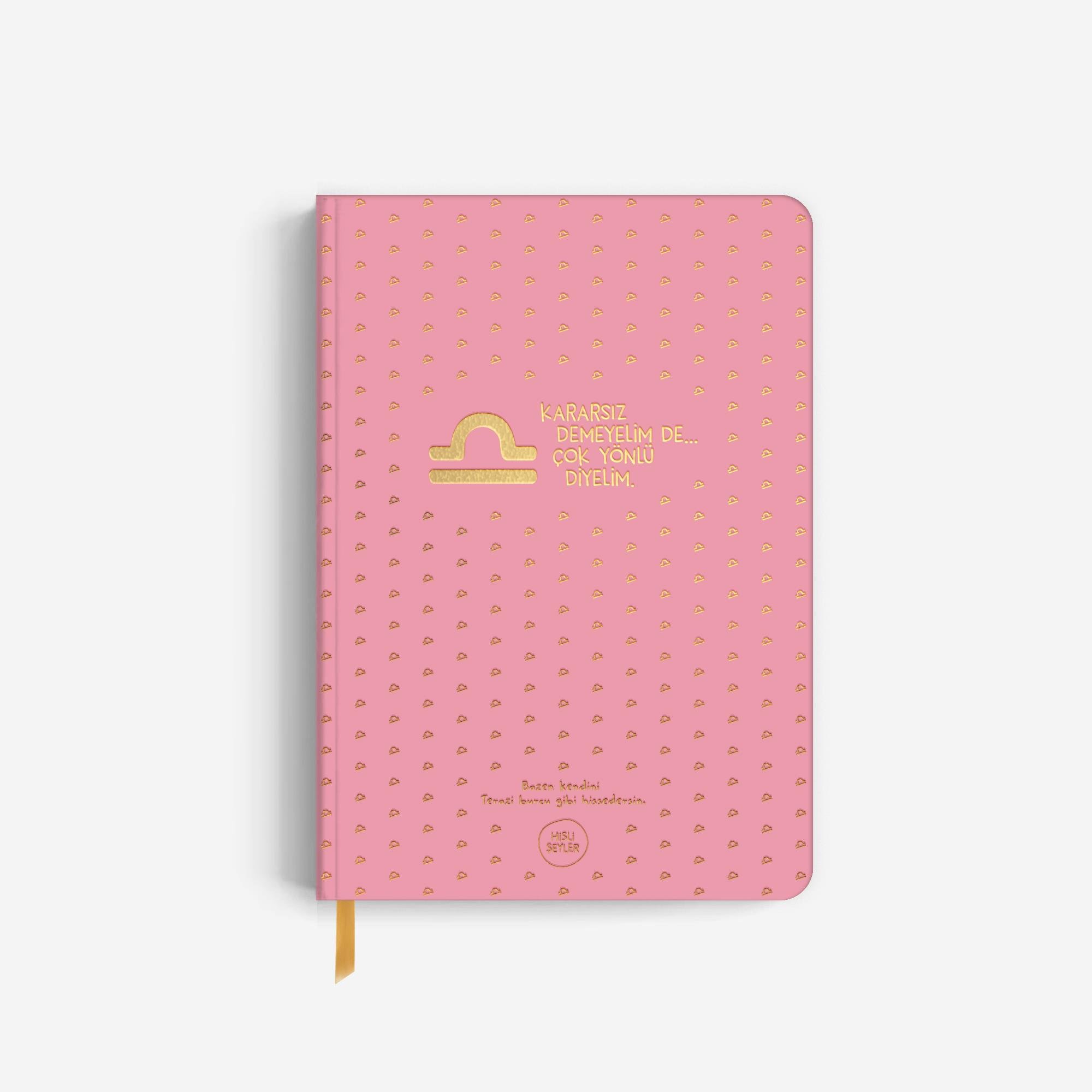 Hisli Şeyler Terazi Burcu Sert Kapaklı Defter