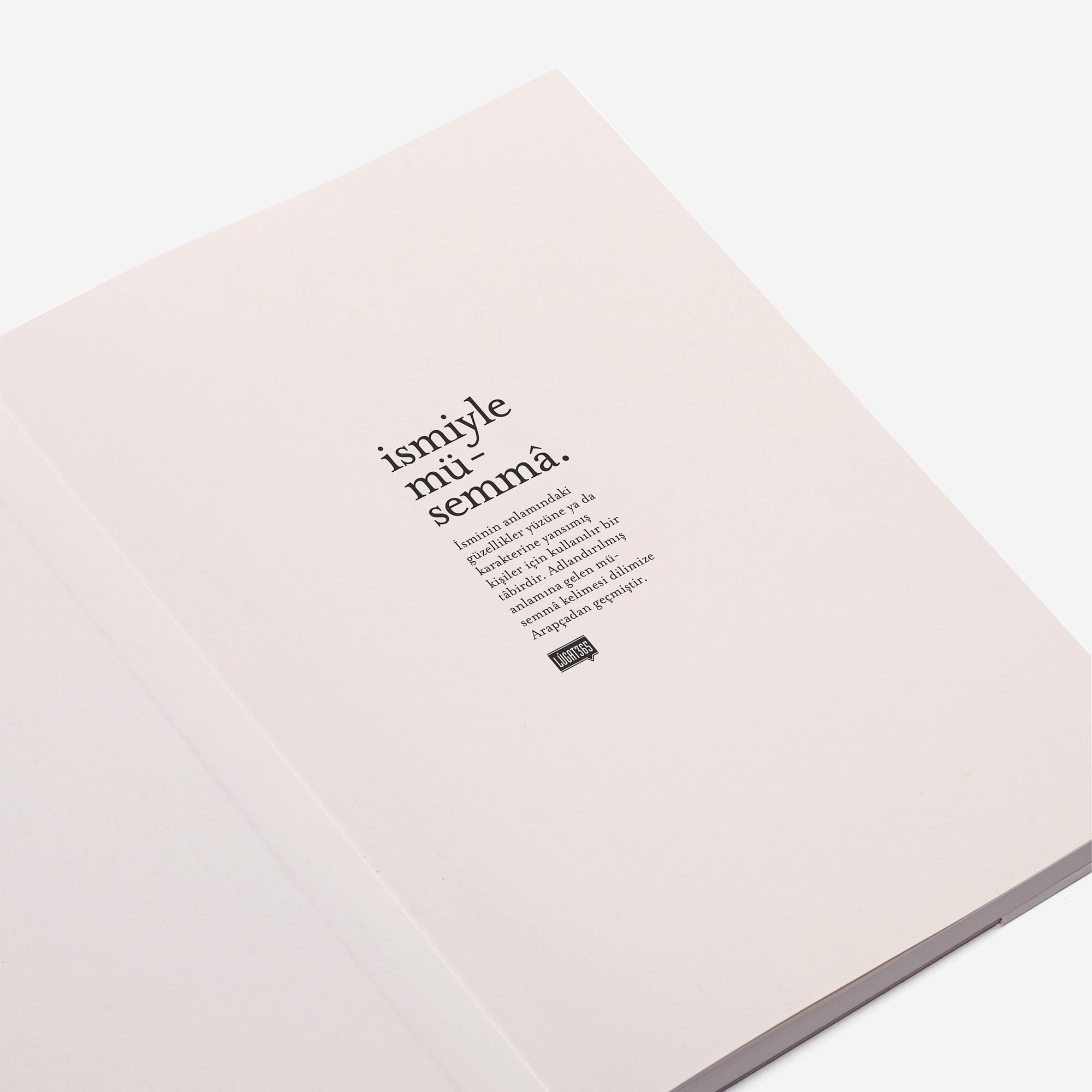 İsmiyle Müsemma Sert Kapaklı Defter | Lûgat365 x Karatis