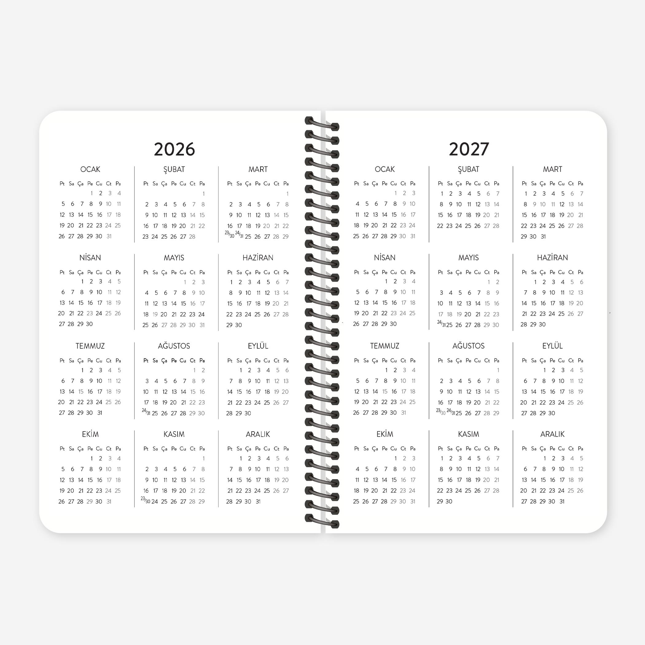 O İş Bende 2026 Haftalık Ajanda