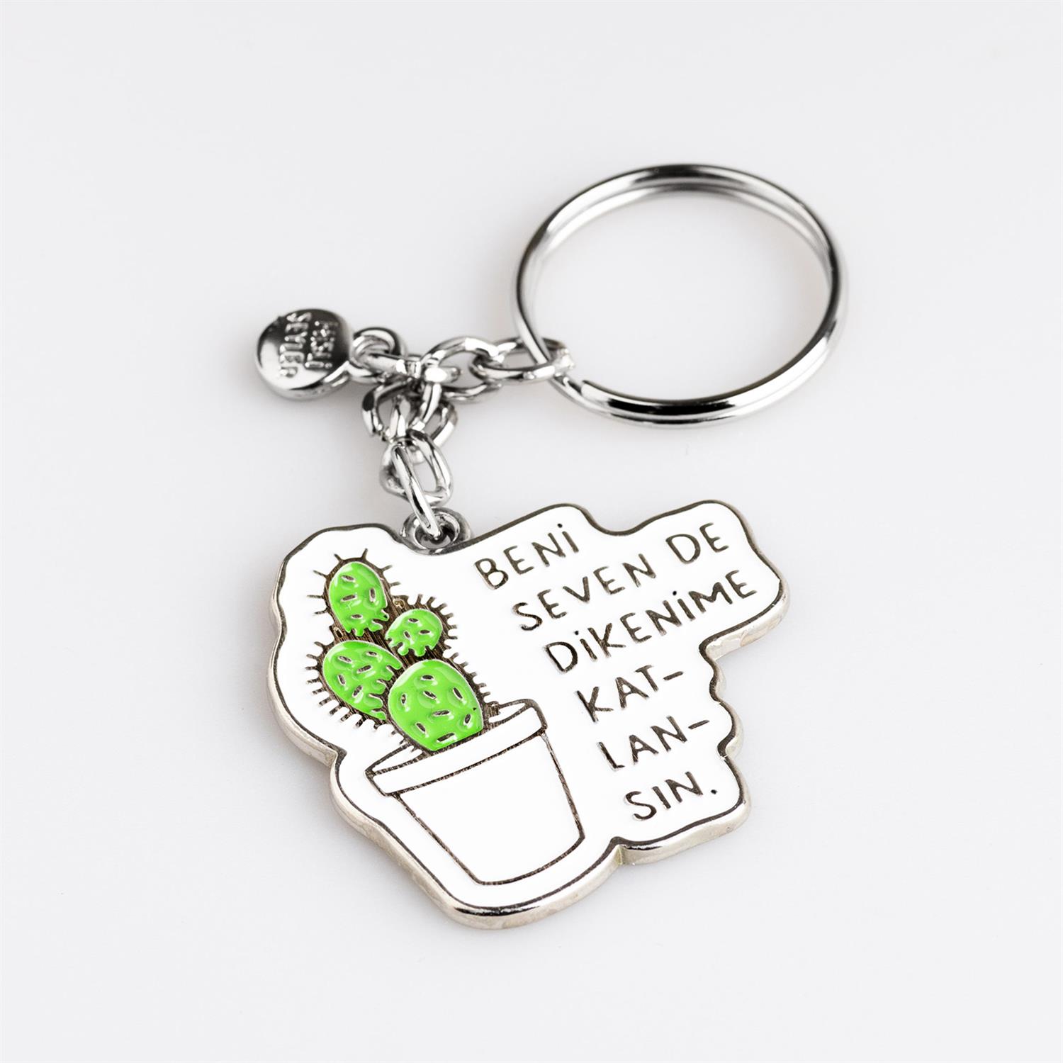 Dikenime Katlansın Anahtarlık