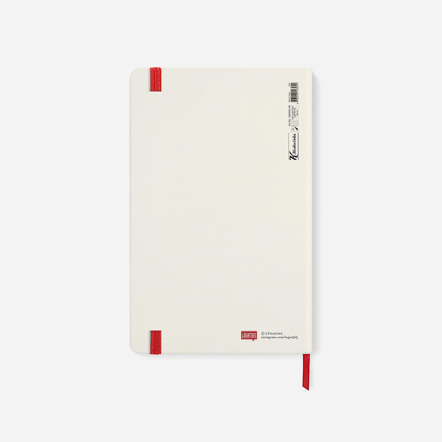 Baba Sert Kapaklı Lastikli Defter 