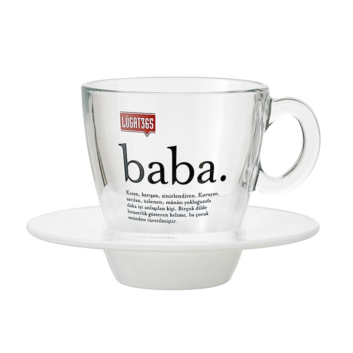Baba Tabaklı Cam Fincan