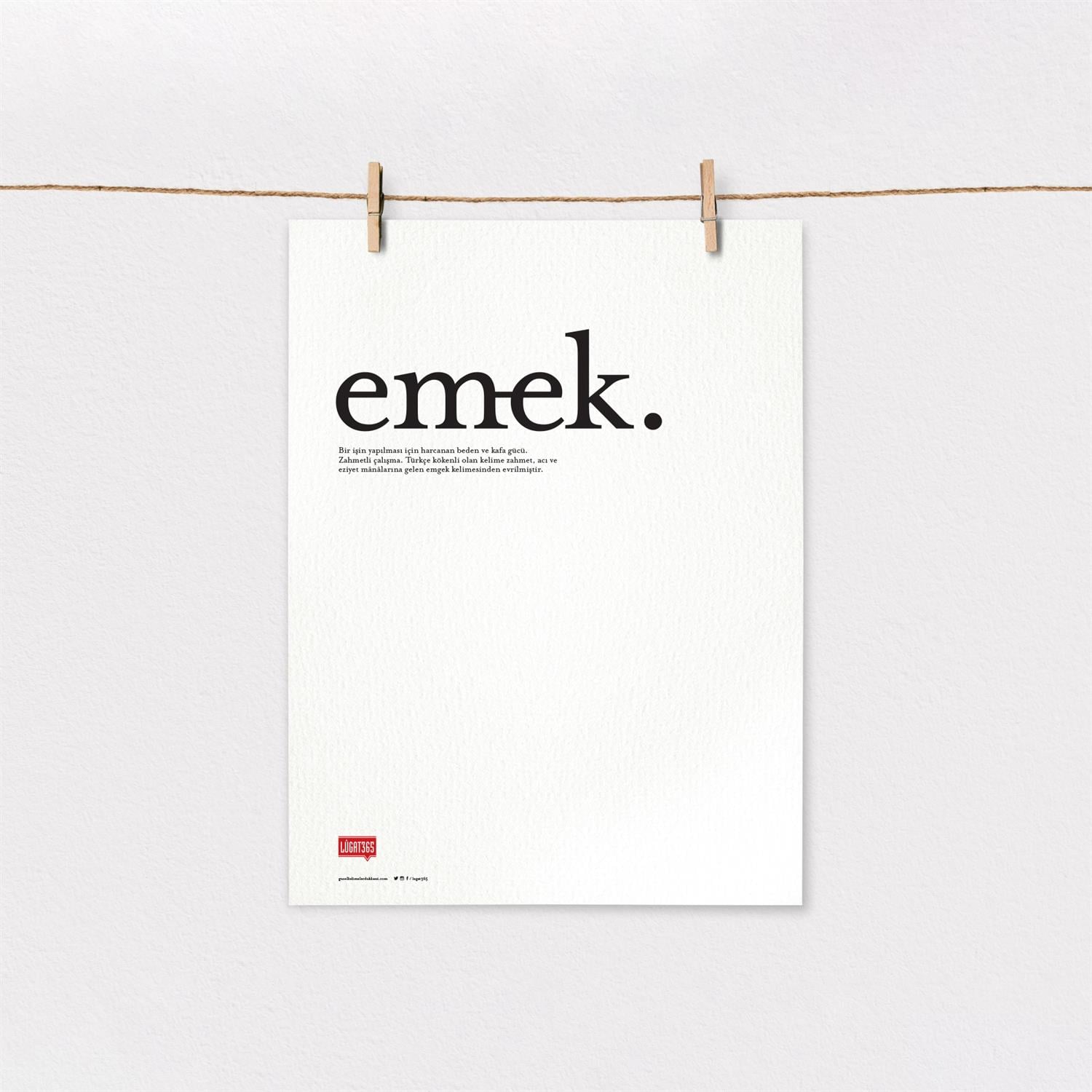 Emek Poster  (Çerçevesiz)