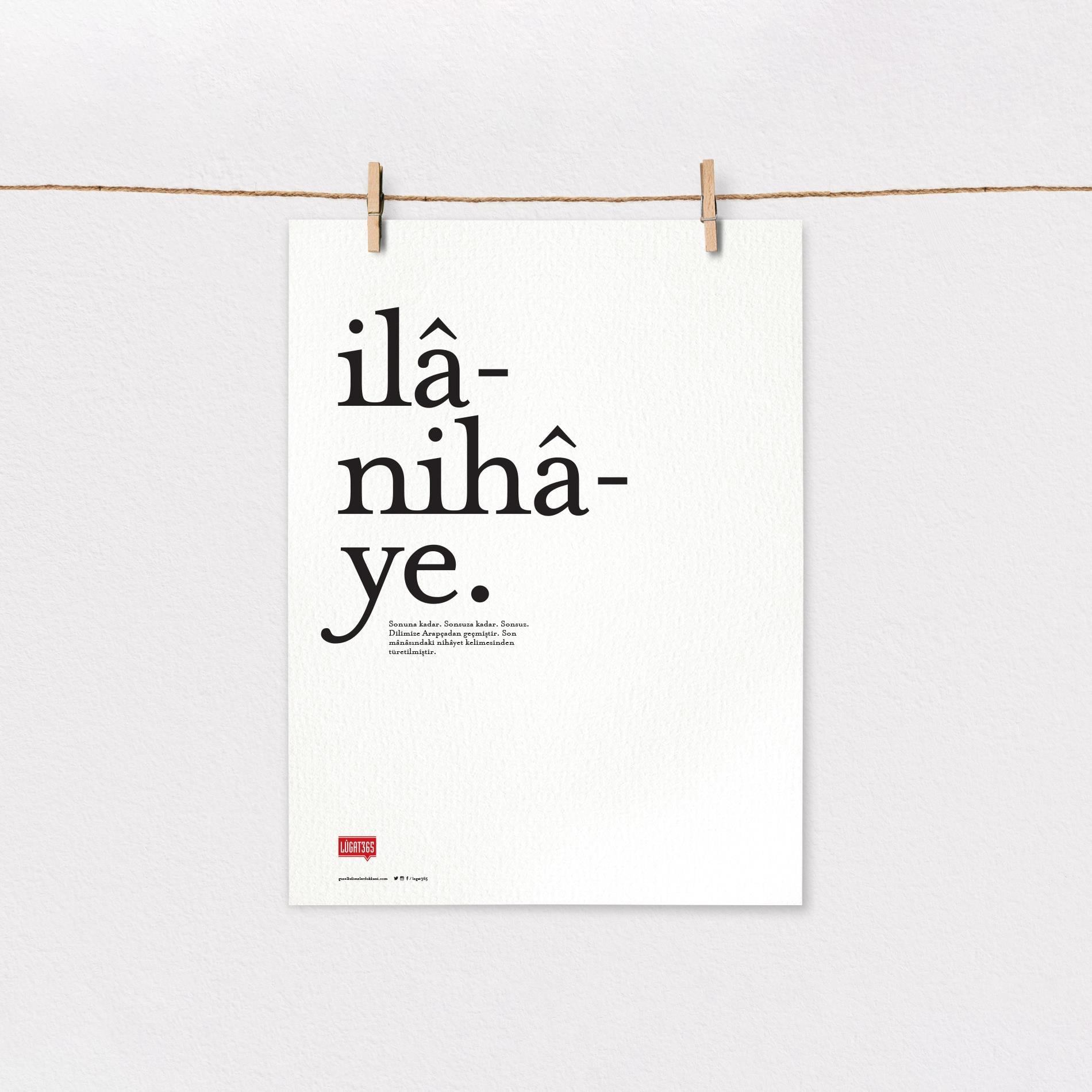 İlânihâye poster (Çerçevesiz)