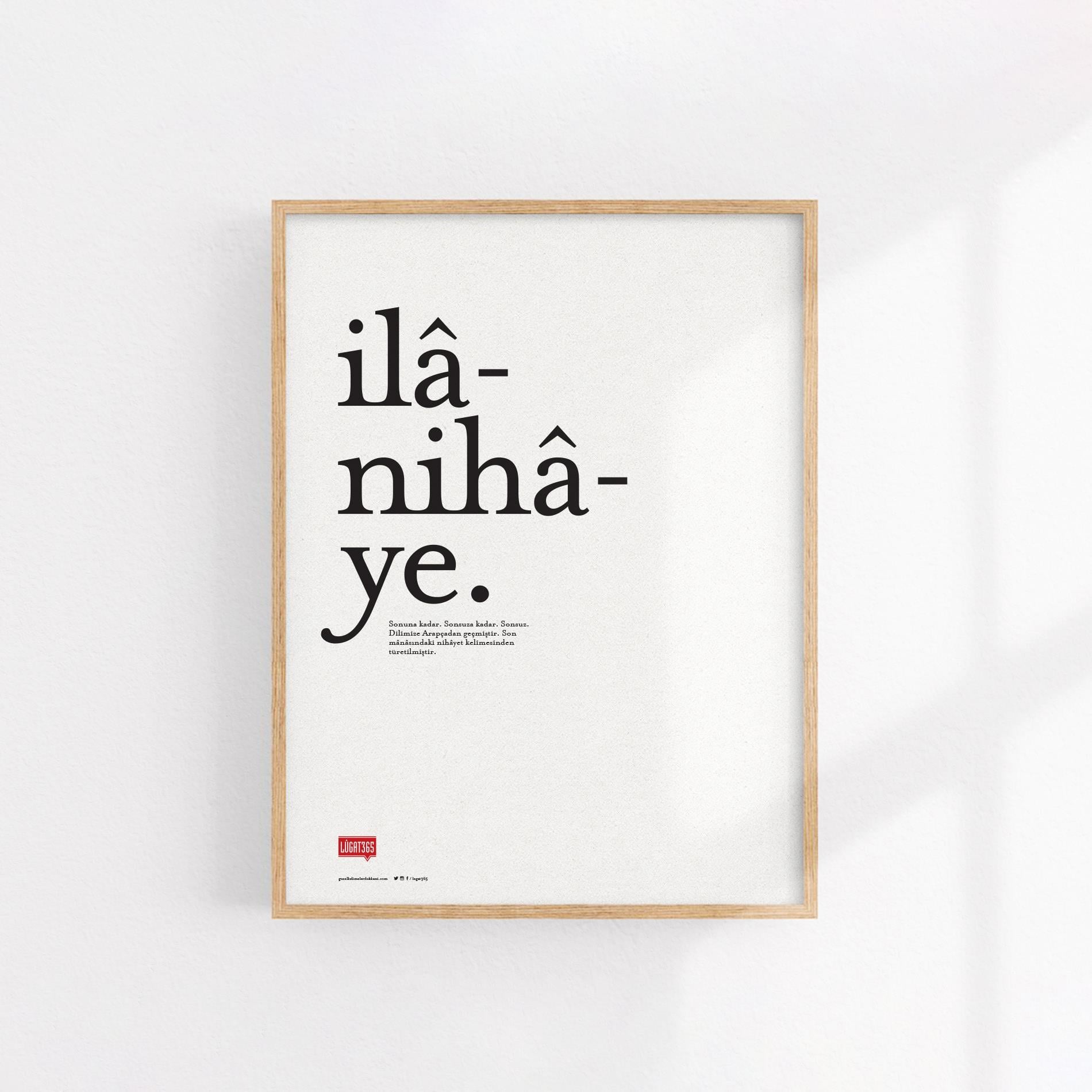 İlânihâye poster (Çerçevesiz)