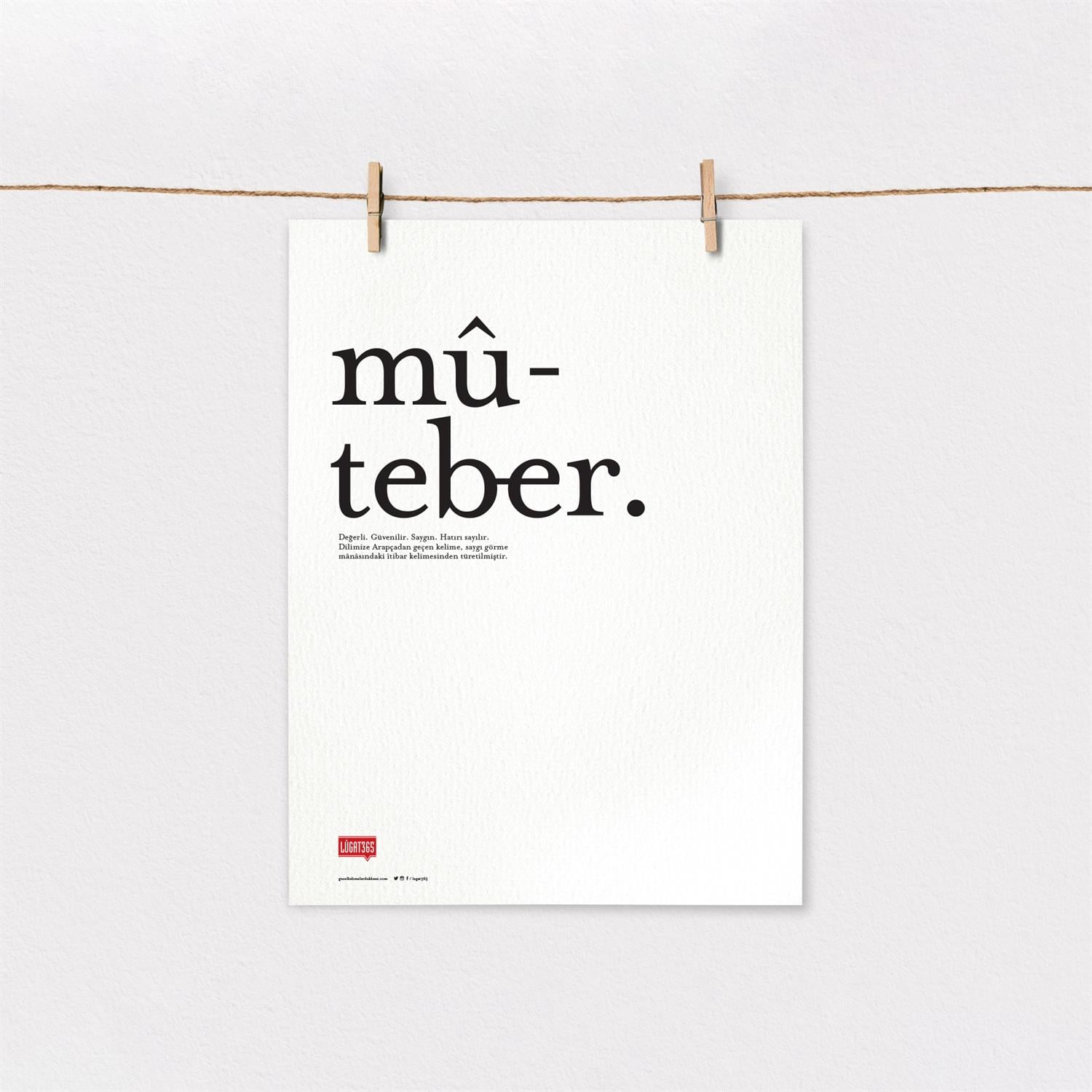 Mûteber Poster (Çerçevesiz)