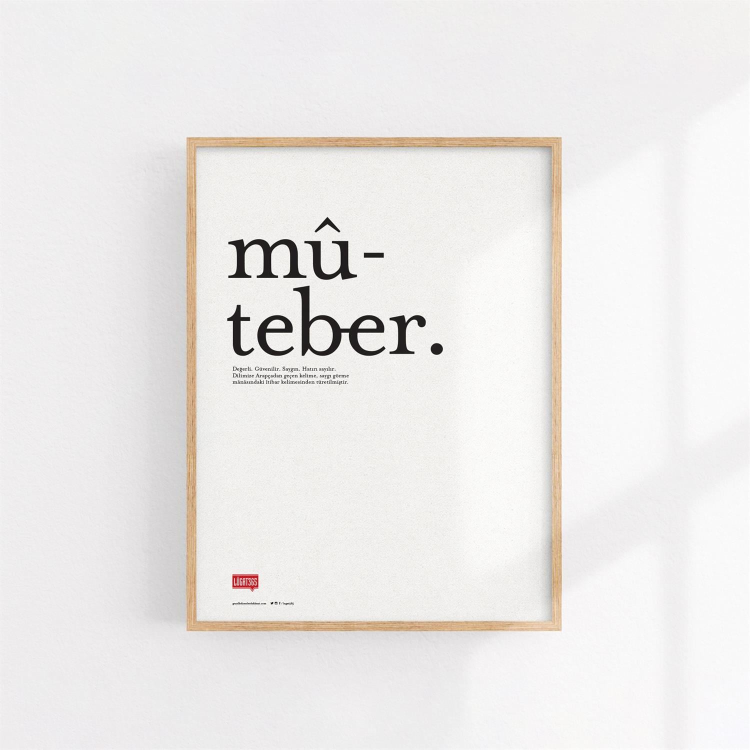 Mûteber Poster (Çerçevesiz)