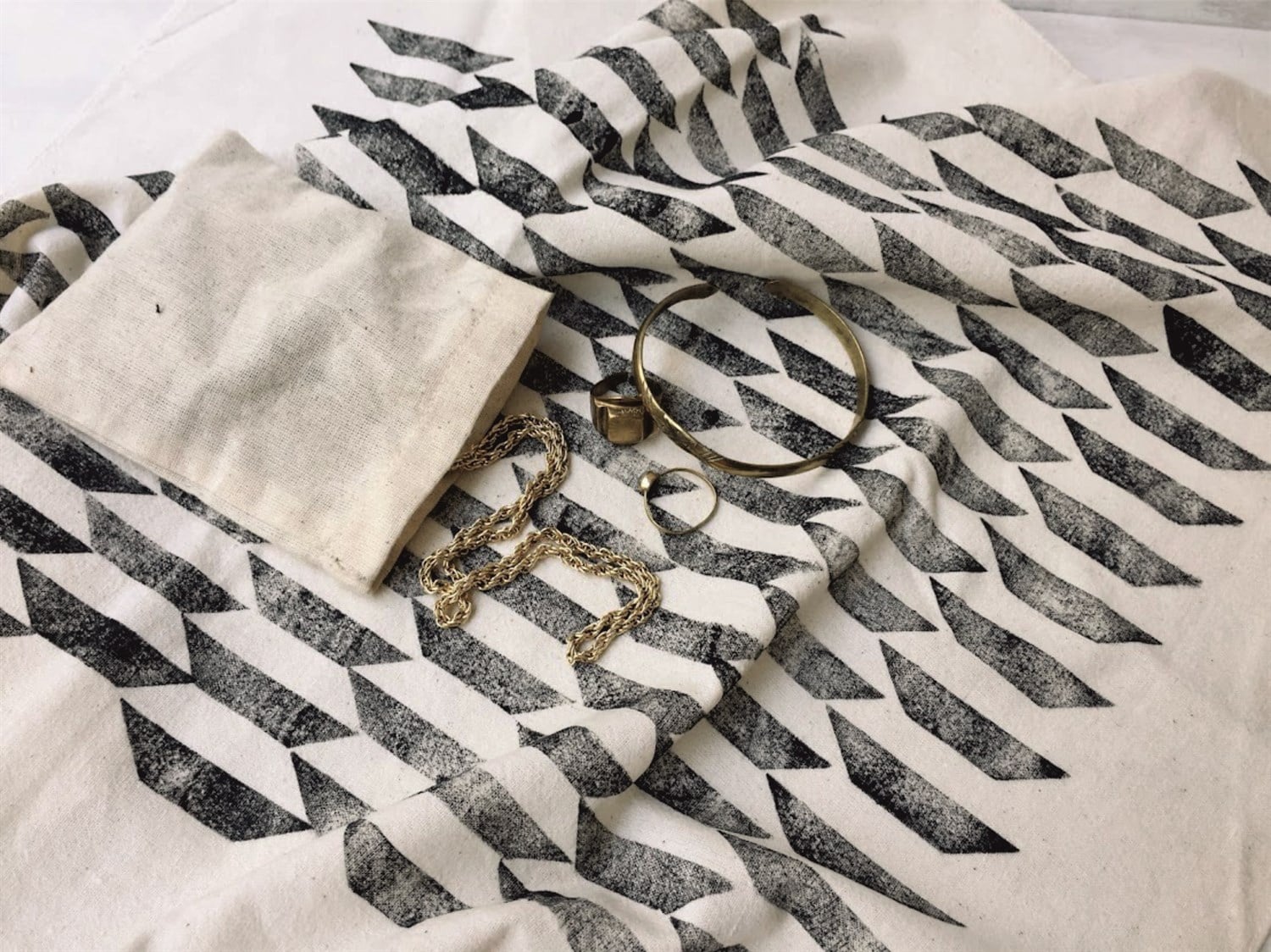 Denden | Kontrast Desen Baskılı Mutfak Havlusu