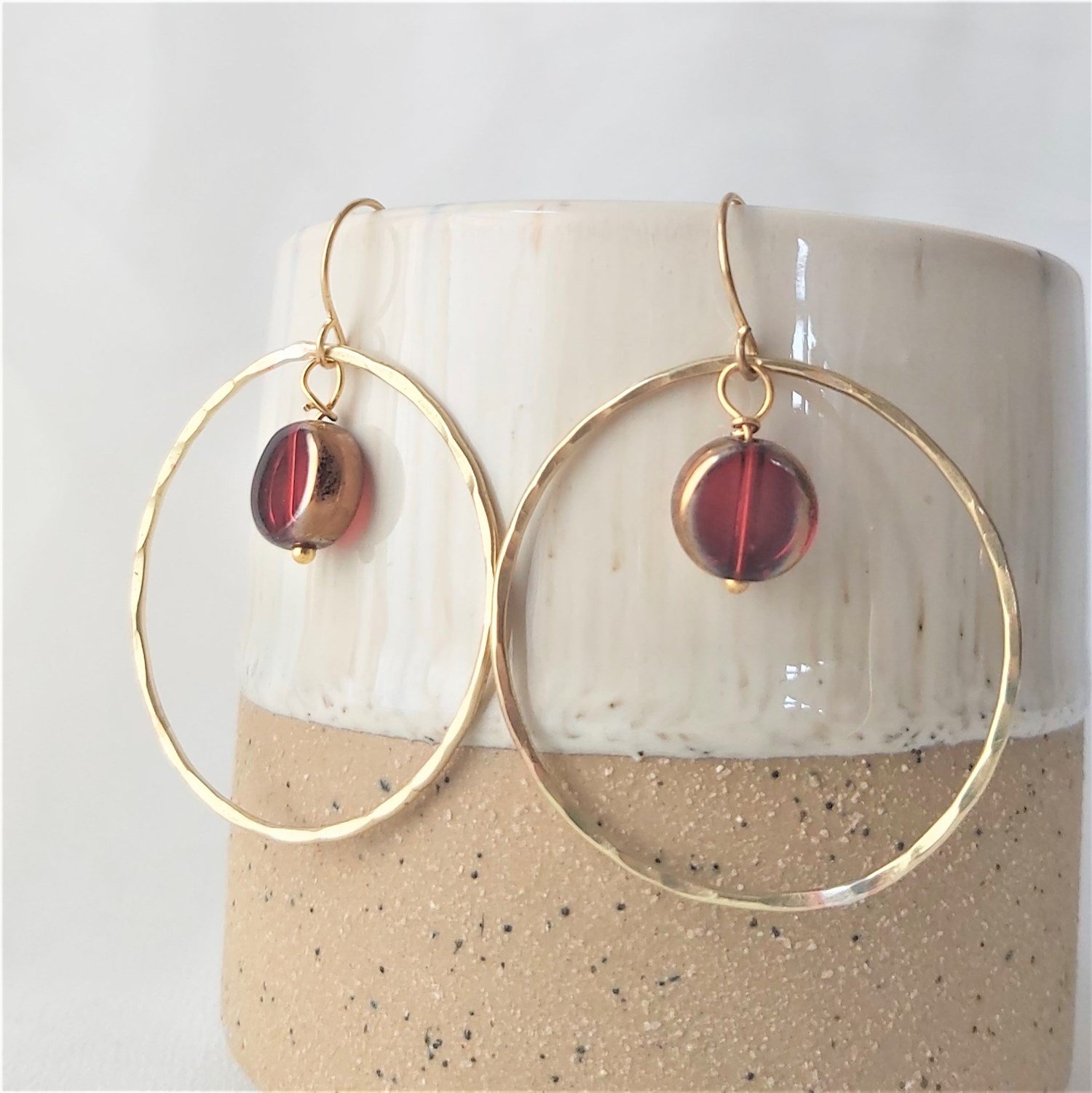 POJWoman | Kırmızı Sallantılı Halka Küpe